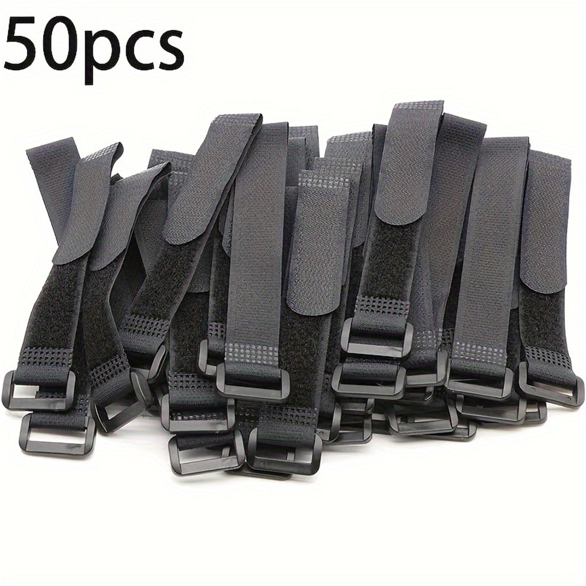 Gear Tie Reusable - 50pcs Reusable Fastening Cable Straps, Hook