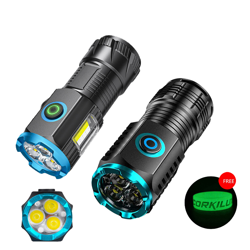 Edc Carry Flashlight - Type-C USB Rechargeable Pocket Mini Led