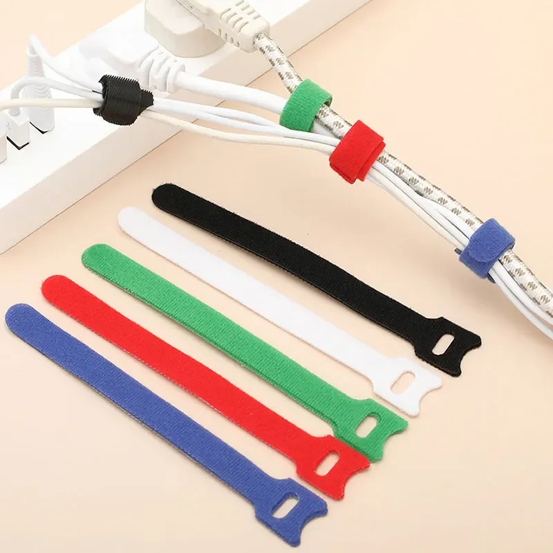 Gear Tie Reusable - 10-30Pcs Reusable Fastening Cable Ties Hook