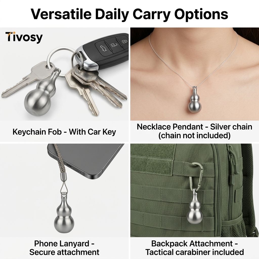 Tivosy Pure Titanium Lucky Gou - Pill Fob Capsule review and price