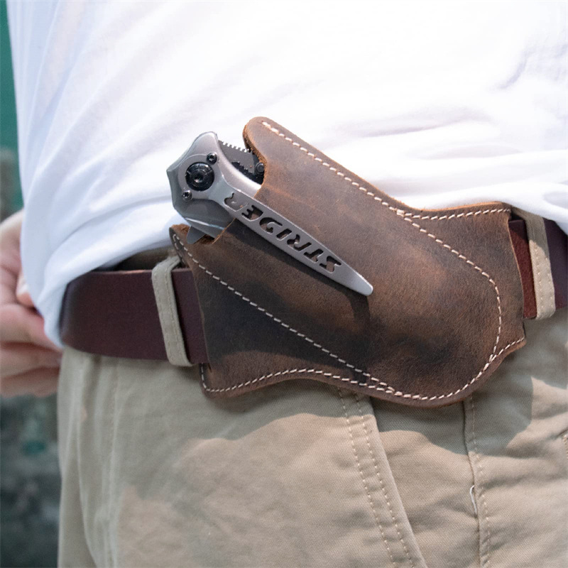 1PC Leather Knives Sheaths Fol - Edc Everyday Carry Knives review and price