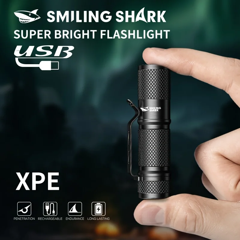 SMILING SHARK Ultra‑Powerful M - Edc Carry Flashlight review and price