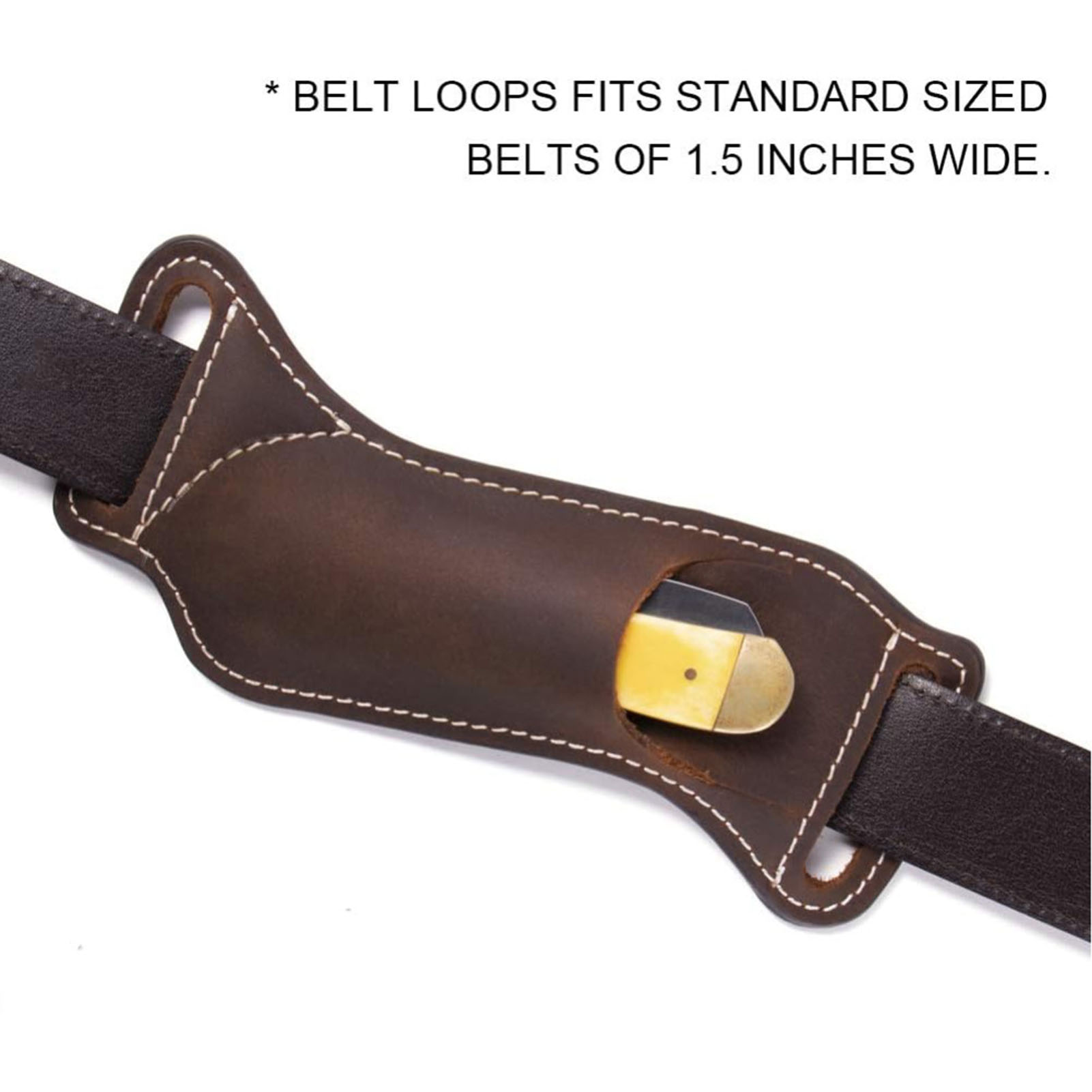Brown Leather Knife Waist Bag  - Edc Carry Essentials review and price