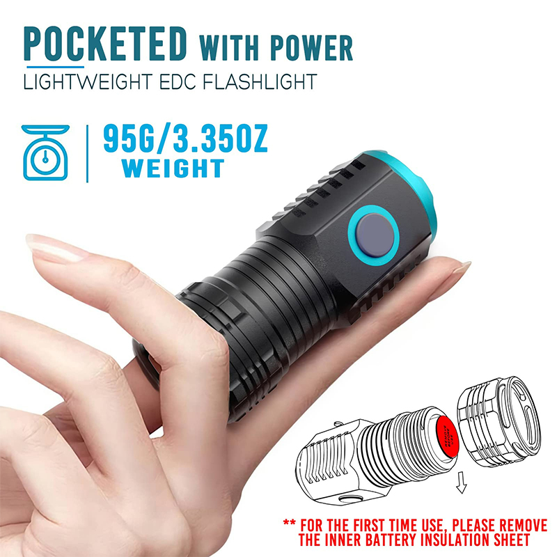 Type-C USB Rechargeable Pocket - Edc Carry Flashlight review and price