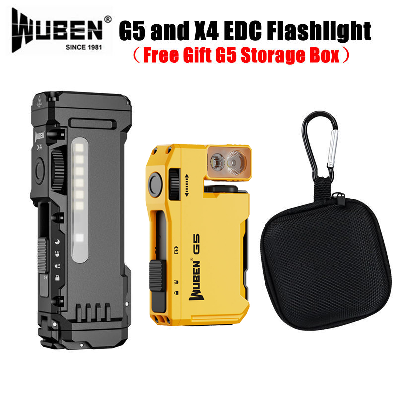 WUBEN G5 & X4 EDC Flashlight R - Edc Carry Flashlight review and price