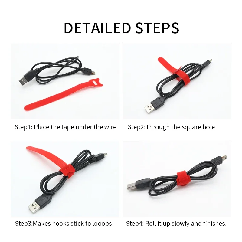 50/100pcs Releasable Cable Tie - Gear Tie Reusable review and price