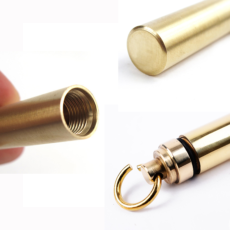 1 PC Solid Brass Waterproof Pi - Pill Fob Capsule review and price