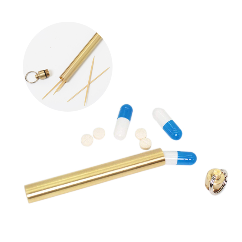Brass Airtight Watertight Stor - Pill Fob Capsule review and price