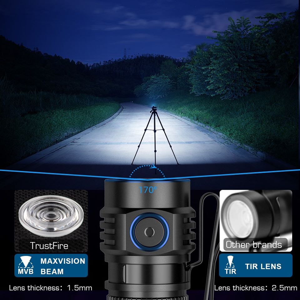 Trustfire MC1 Usb Rechargeable - Edc Carry Flashlight review and price